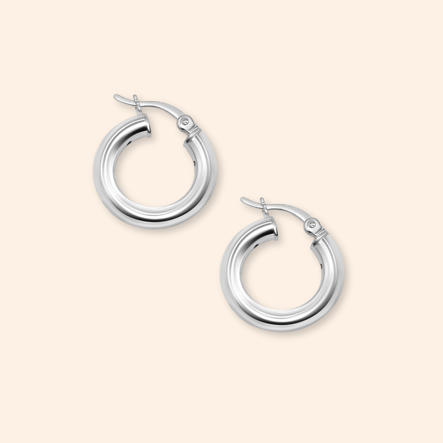 Mira Silver Hoops - Karen's Fine Jewellery