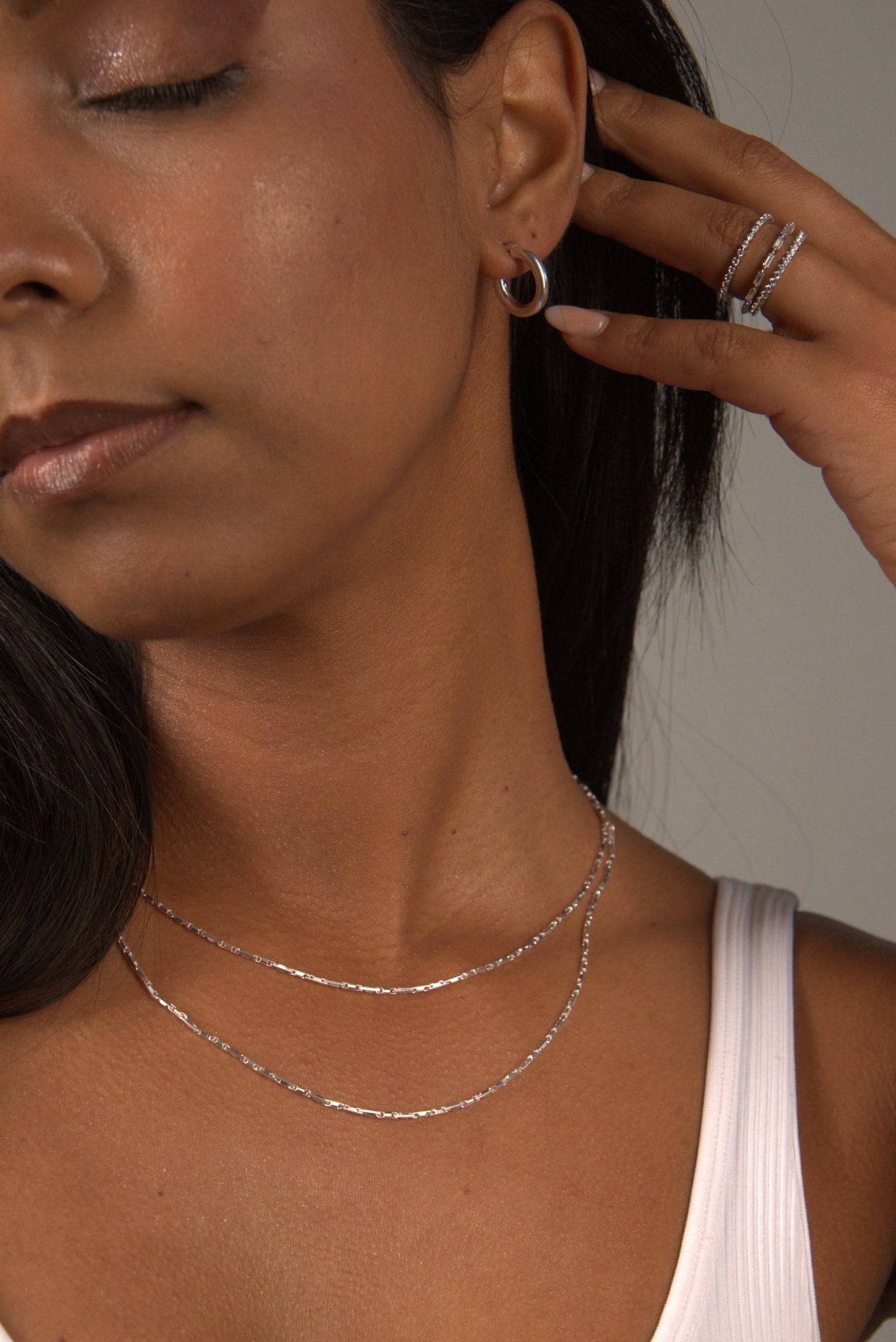 Mira Silver Hoops - Karen's Fine Jewellery