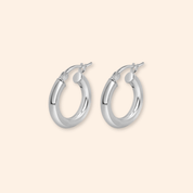 Mira Silver Hoops - Karen's Fine Jewellery