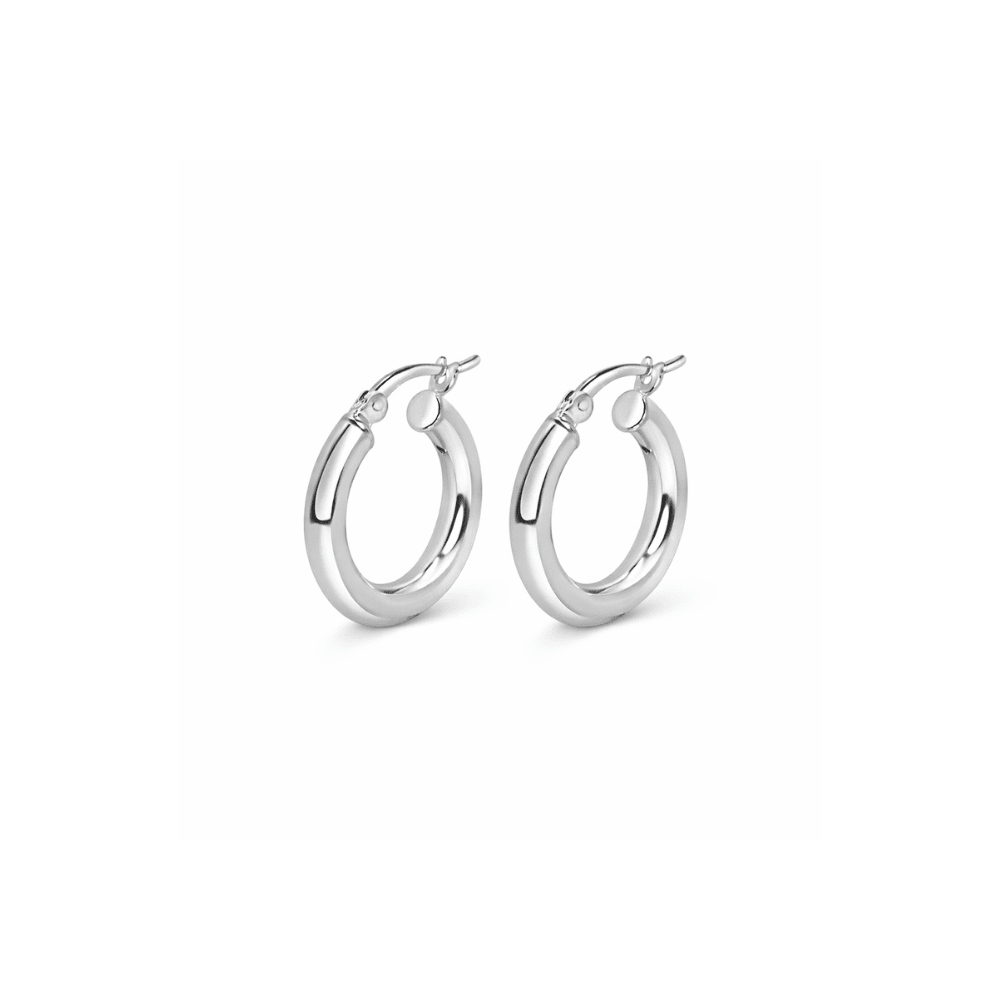 Mira Silver Hoops - Karen's Fine Jewellery