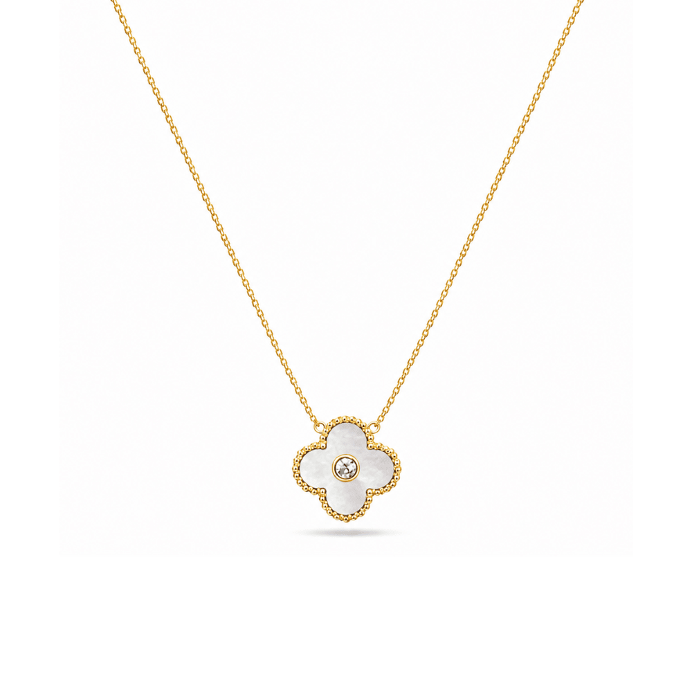 Mother Of Pearl Clover Necklace - Karen's Fine Jewellery