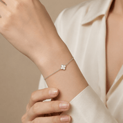 Mother of Pearl Mini Clover Bracelet - Karen's Fine Jewellery