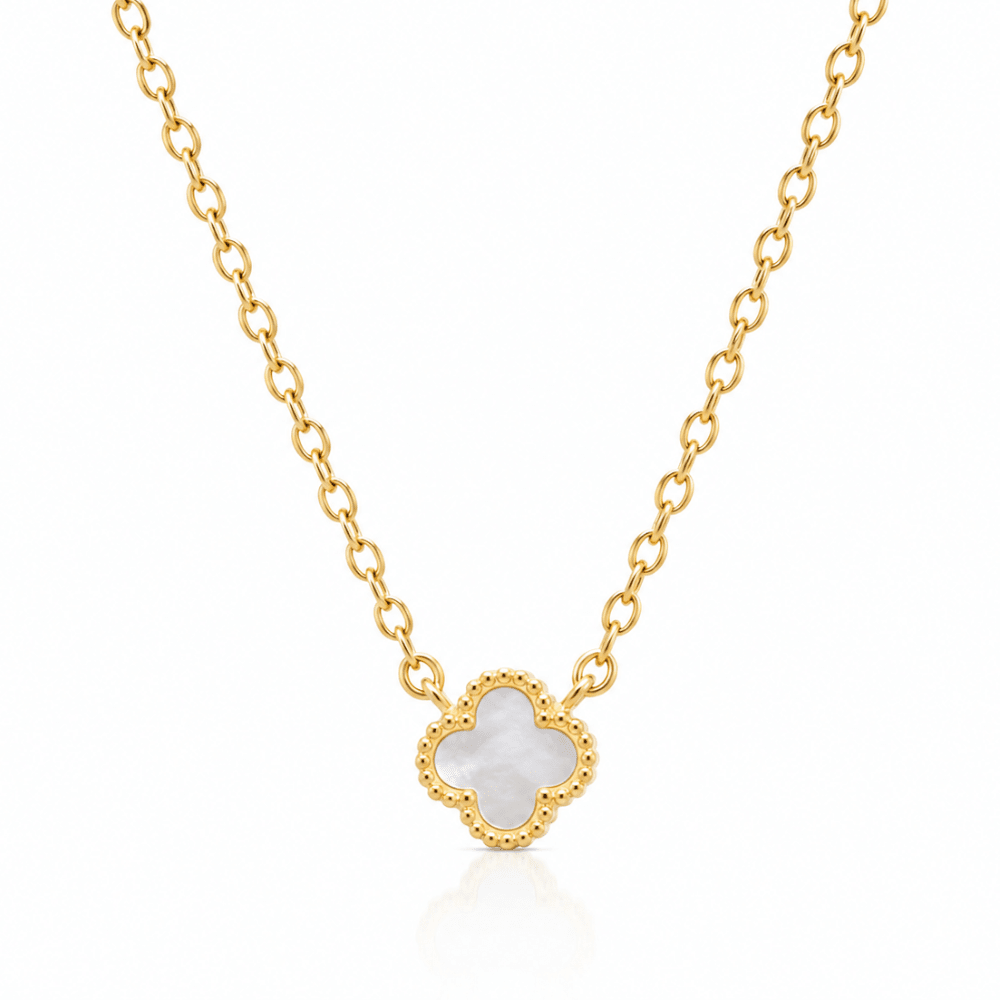Mother of Pearl Mini Clover Necklace - Karen's Fine Jewellery