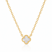 Mother of Pearl Mini Clover Necklace - Karen's Fine Jewellery