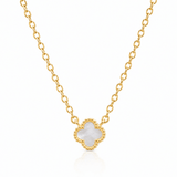 Mother of Pearl Mini Clover Necklace