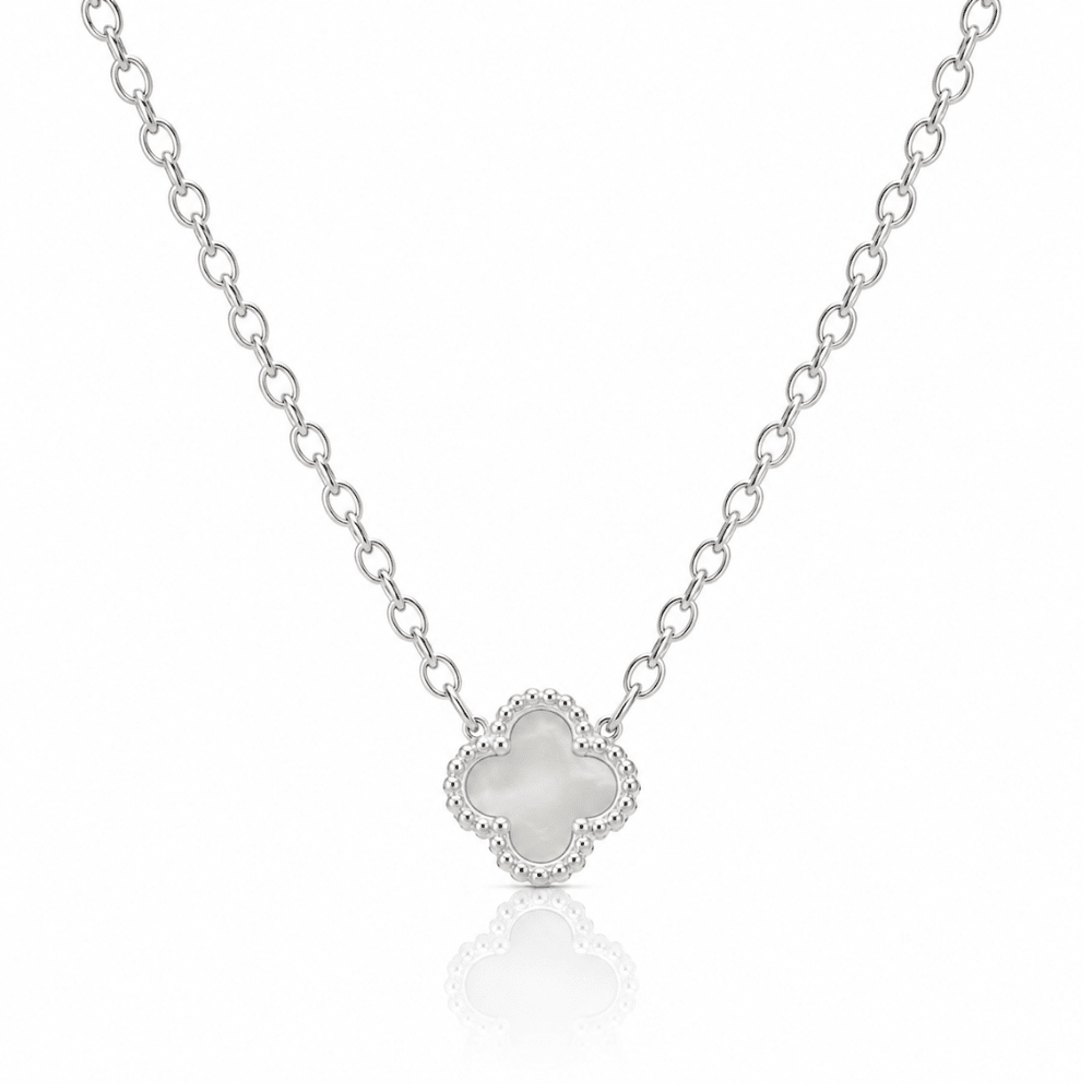 Mother of Pearl Mini Clover Necklace - Karen's Fine Jewellery