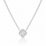 Mother of Pearl Mini Clover Necklace