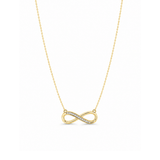 Natural Diamond Infinity Necklace