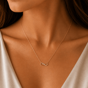 Natural Diamond Infinity Necklace - Karen's Fine Jewellery