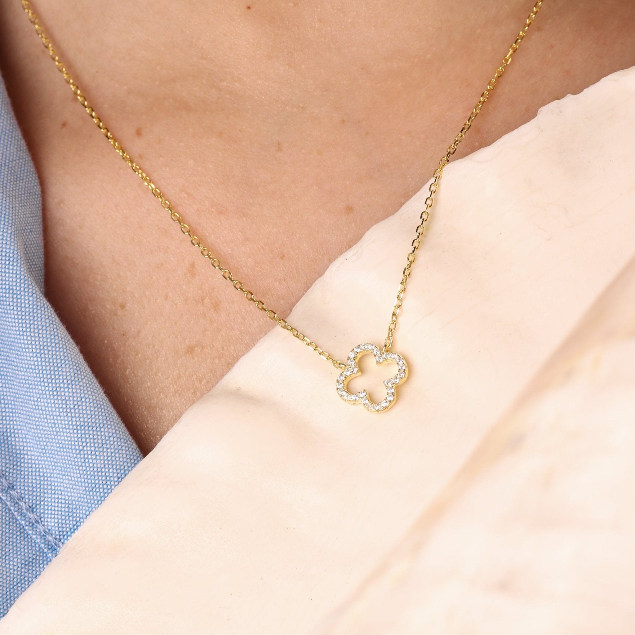 Open Clover Necklace - Karen's Fine Jewellery