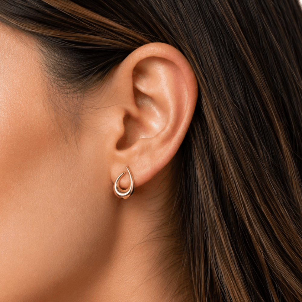 Open Teardrop Earrings - Karen's Fine Jewellery