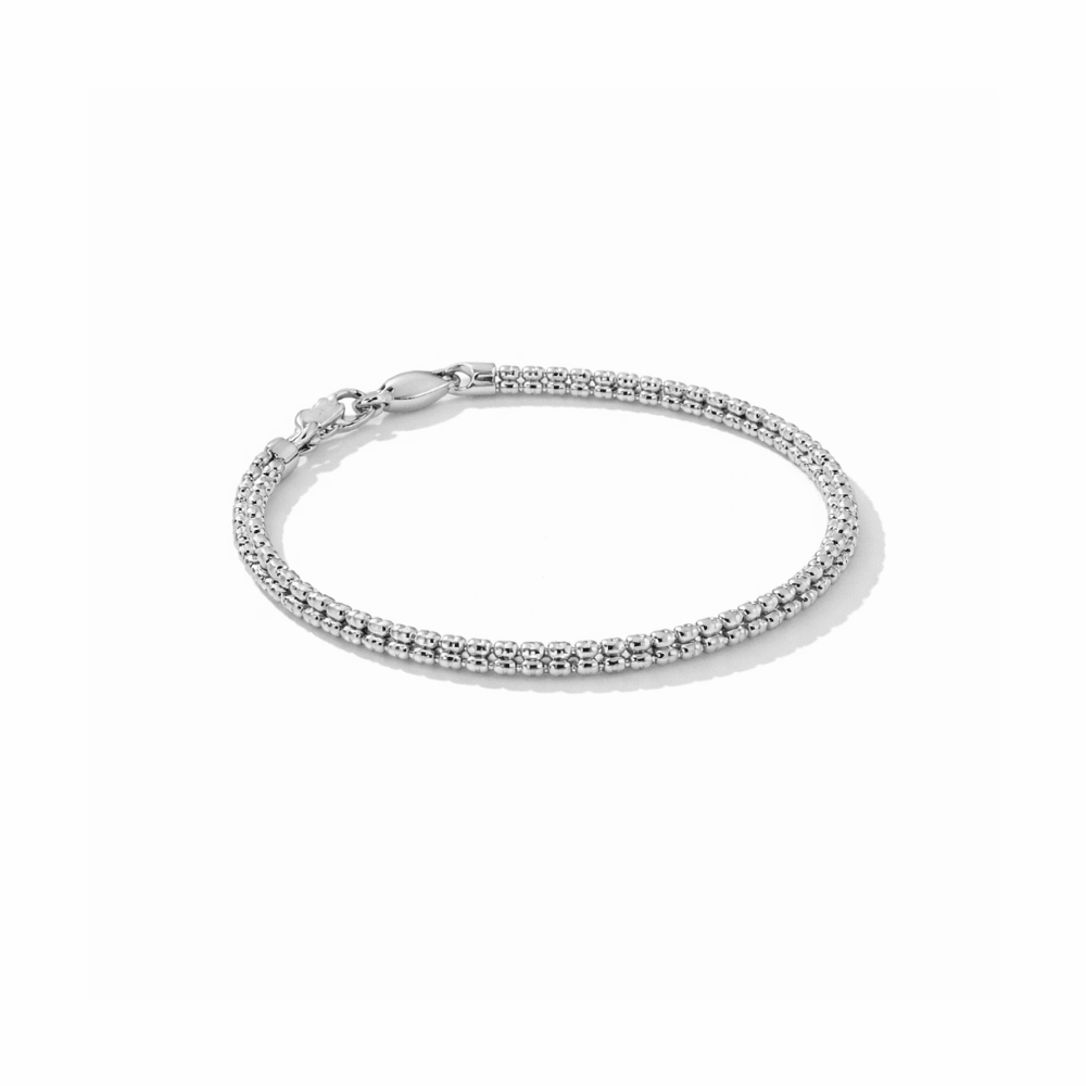 sterling silver bead bracelet