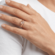 Petit Oval Cubic Zirconia Bezel Set Ring - Karen's Fine Jewellery