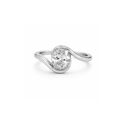 Oval Cubic Zirconia Wrap Ring - Karen's Fine Jewellery