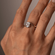 Oval Cubic Zirconia Wrap Ring - Karen's Fine Jewellery