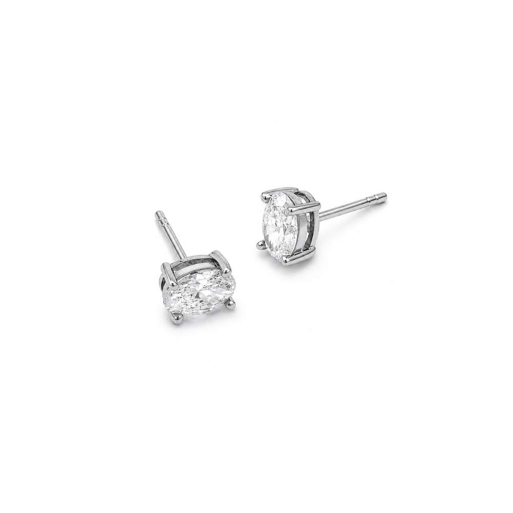 Oval Cut Lab Diamond Studs - Karen's Fine Jewellery