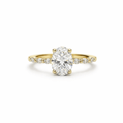 Oval Halo Lab Diamond Ring 2.5ct - Karen's Fine Jewellery