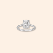 Oval Solitaire Lab Diamond Ring - Karen's Fine Jewellery
