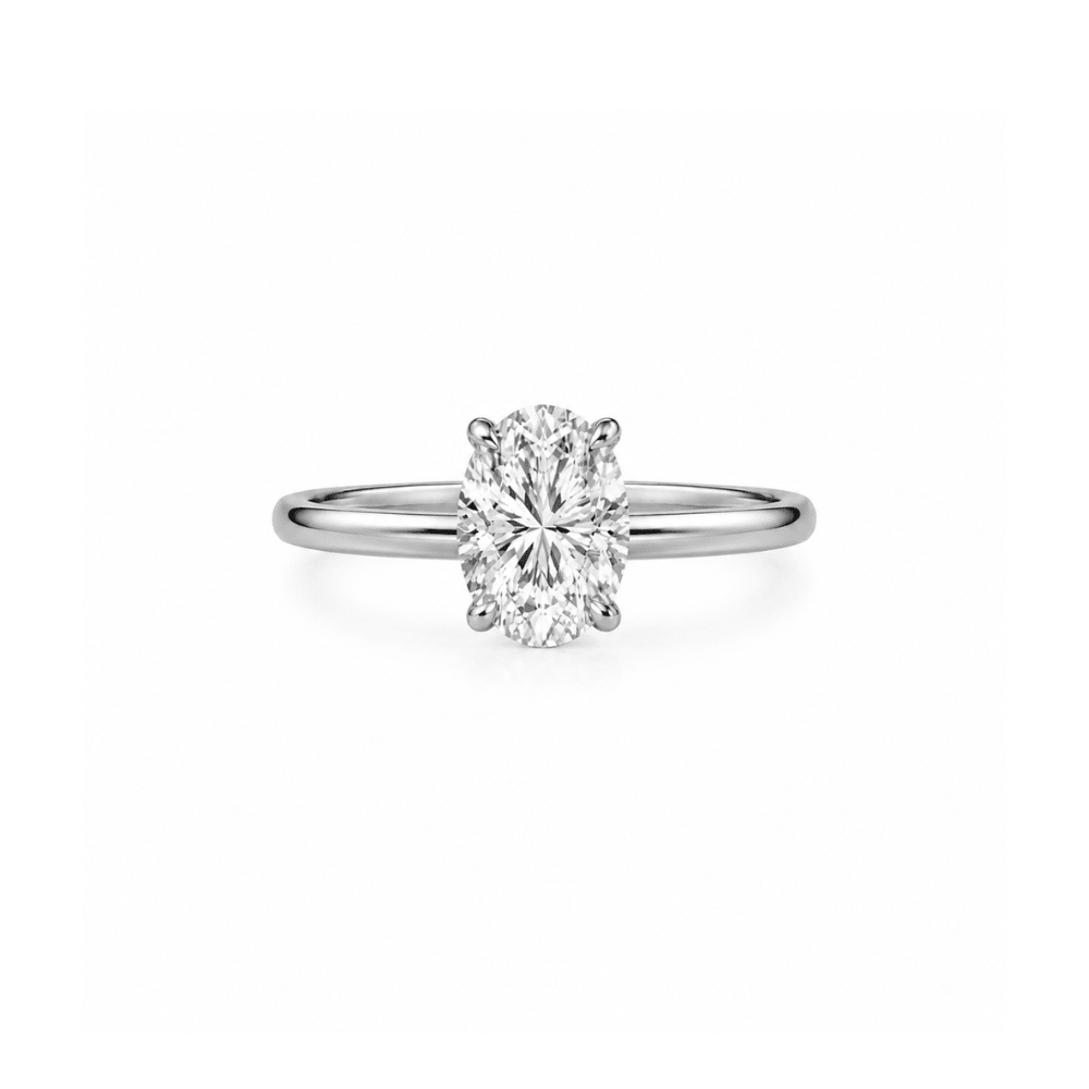 Oval Solitaire Lab Diamond Ring - Karen's Fine Jewellery