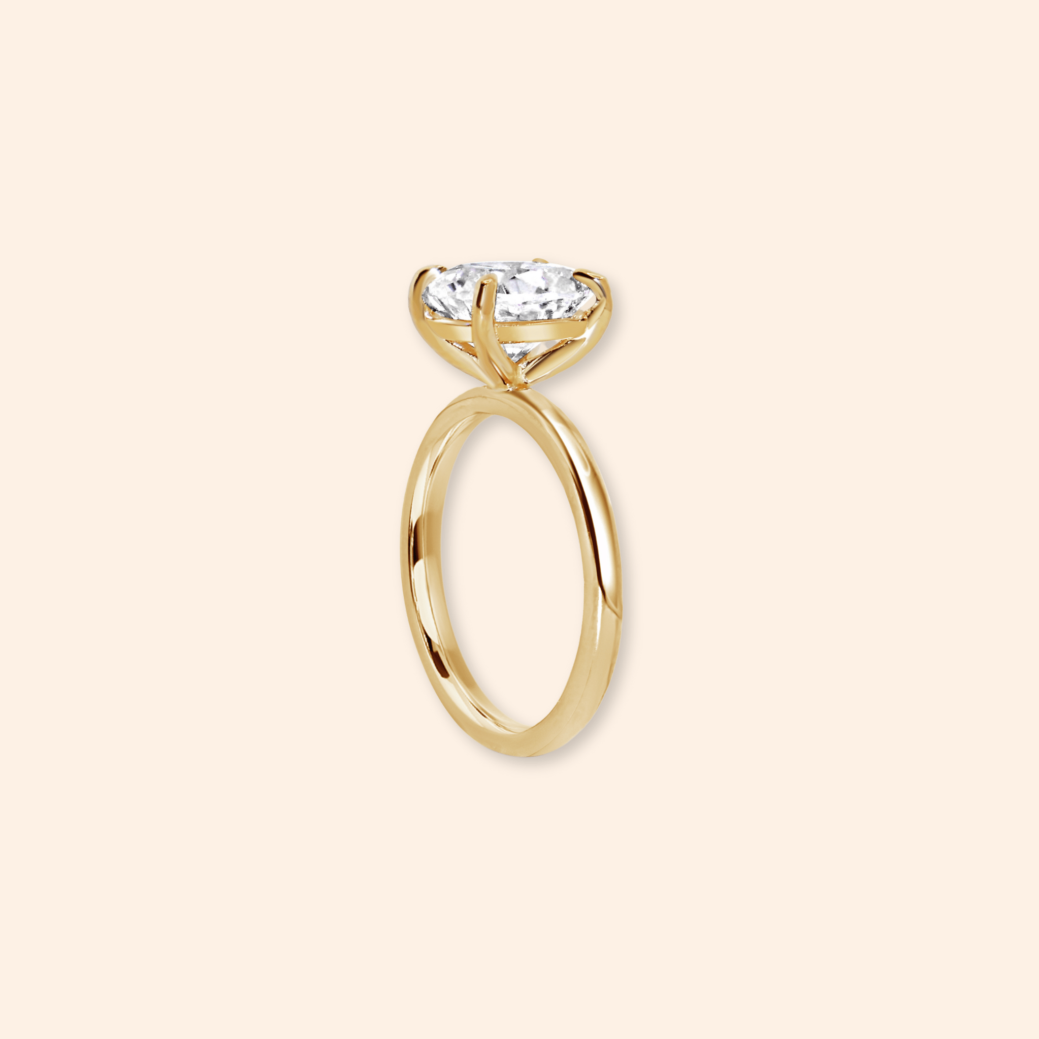 Oval Solitaire Lab Diamond Ring - Karen's Fine Jewellery