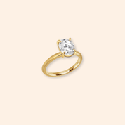 Oval Solitaire Lab Diamond Ring - Karen's Fine Jewellery