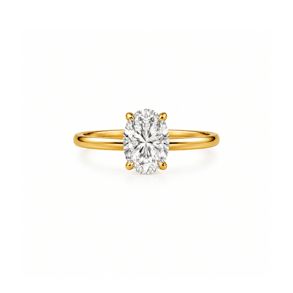 Oval Solitaire Lab Diamond Ring - Karen's Fine Jewellery
