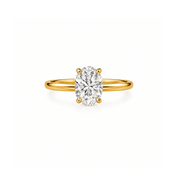 Oval Solitaire Lab Diamond Ring - Karen's Fine Jewellery