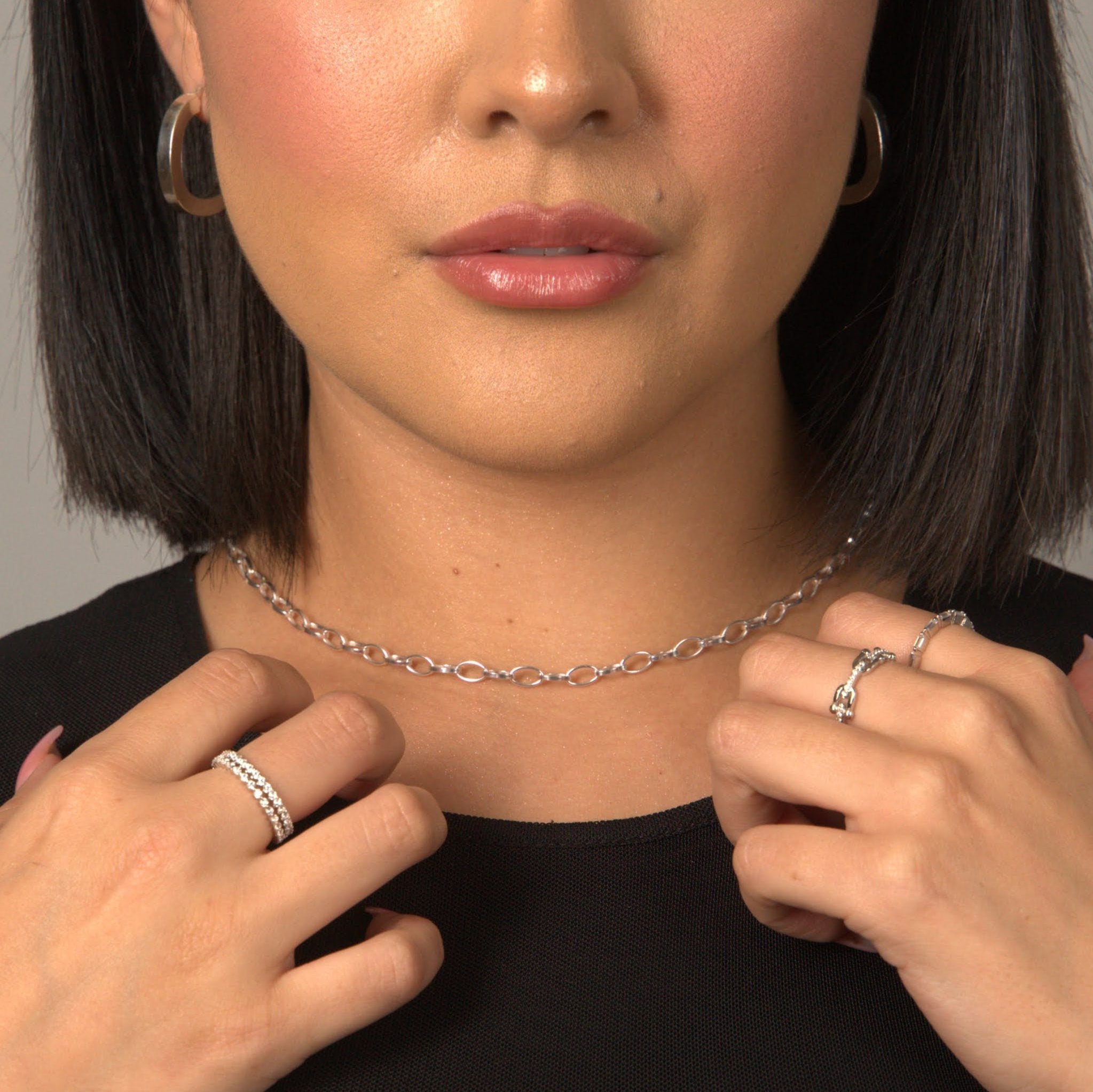 Ovale Link Necklace - Karen's Fine Jewellery