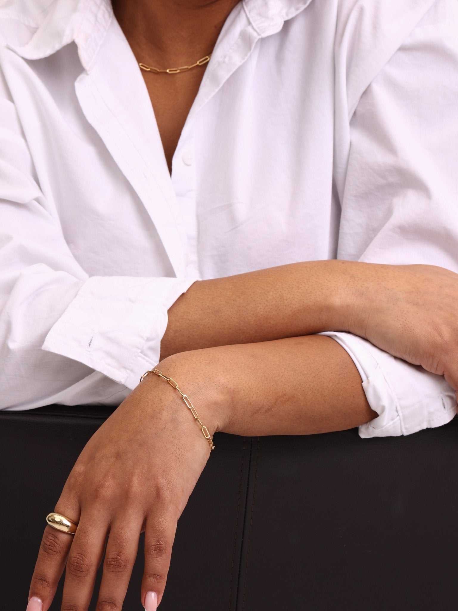 Paperclip Bracelet - Karen's Fine Jewellery