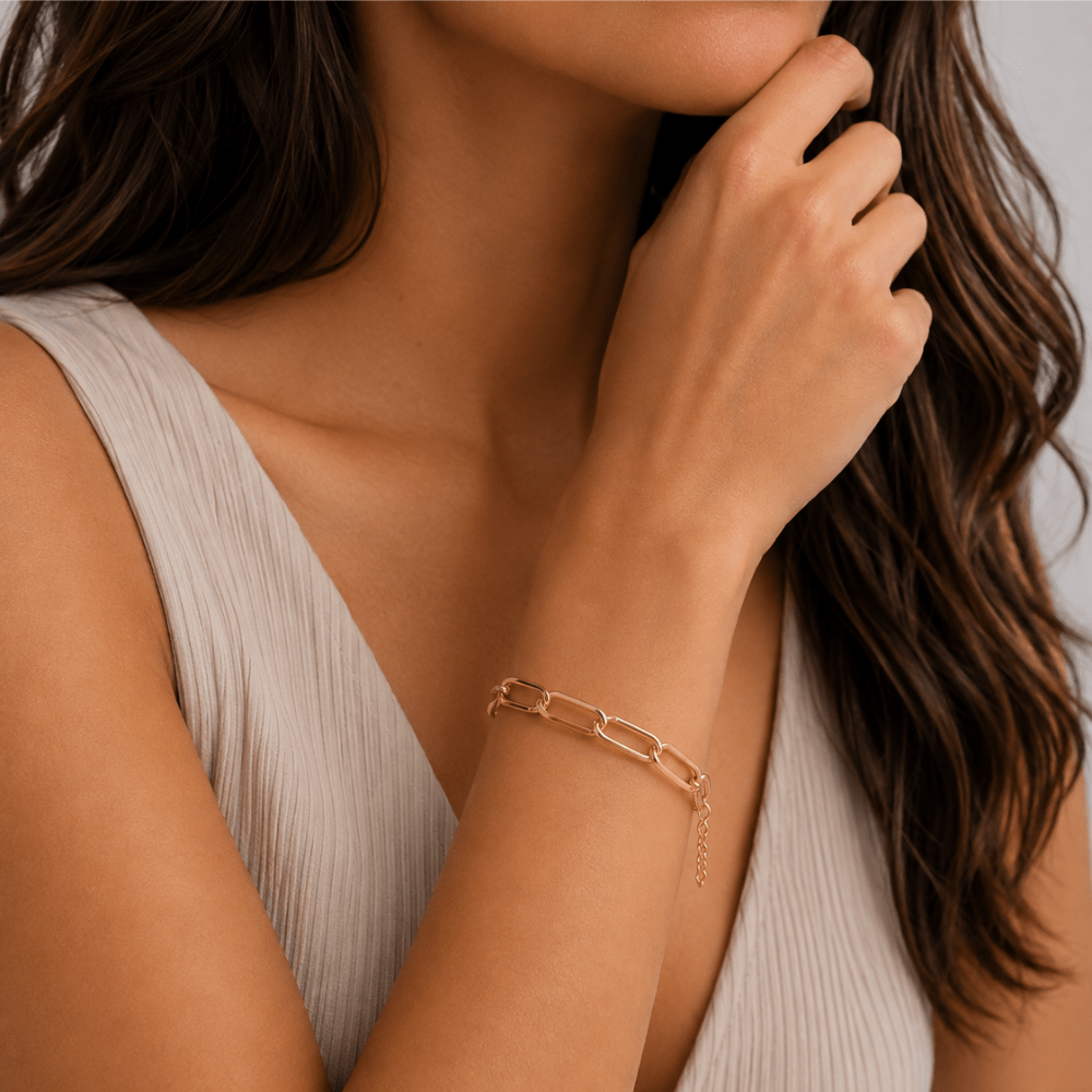 Paperclip Rolo Bracelet - Karen's Fine Jewellery