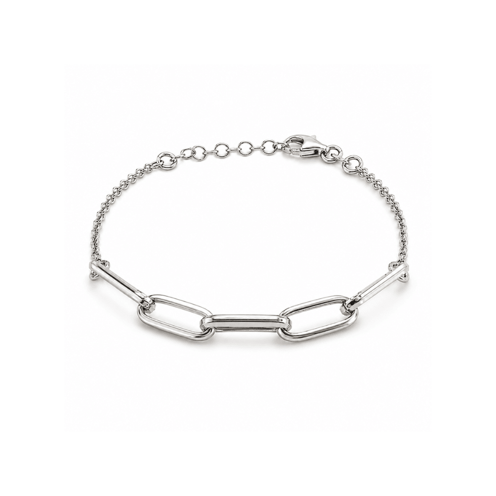 Paperclip Rolo Bracelet - Karen's Fine Jewellery