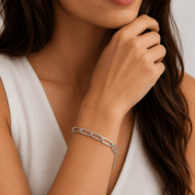 Paperclip Rolo Bracelet - Karen's Fine Jewellery