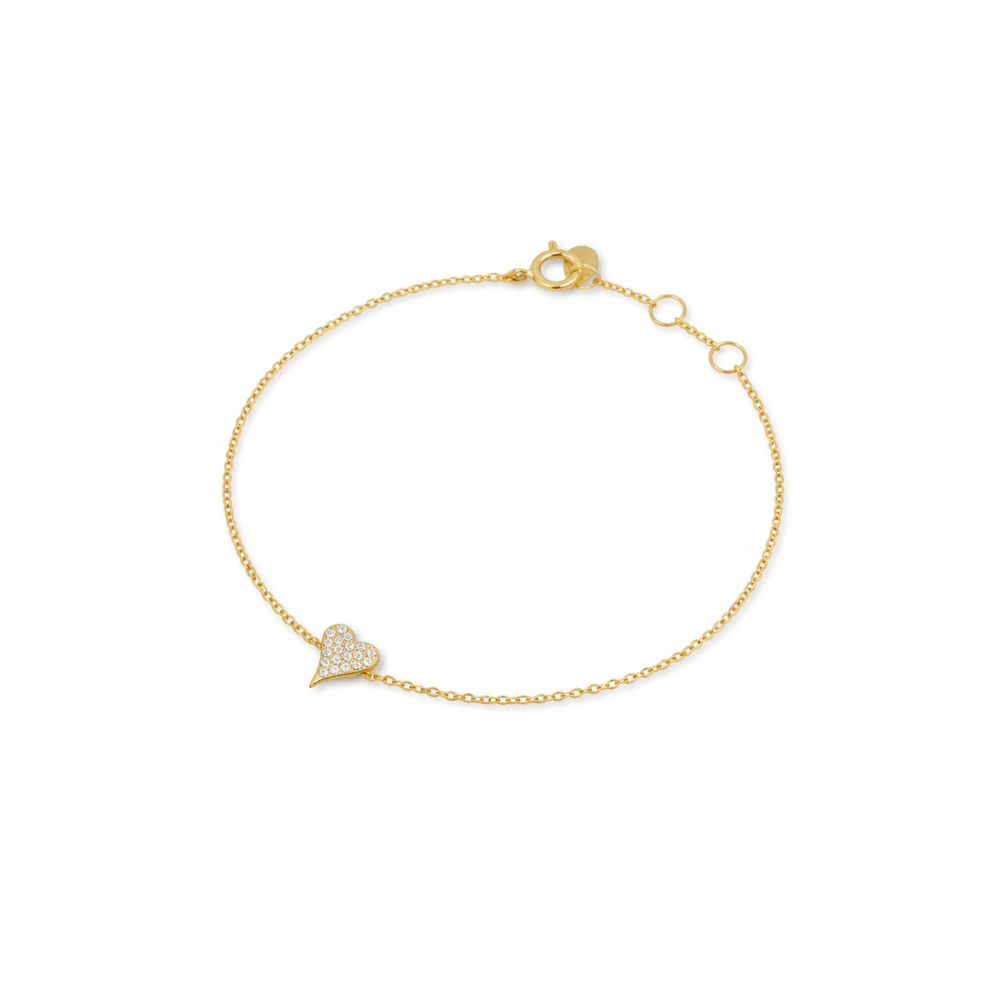 Pavé Heart Bracelet - Karen's Fine Jewellery