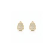 Pavé Teardrop Stud Earrings - Karen's Fine Jewellery