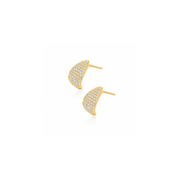 Pavé Teardrop Stud Earrings - Karen's Fine Jewellery