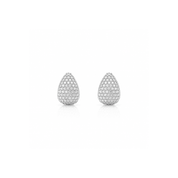 Pavé Teardrop Stud Earrings - Karen's Fine Jewellery