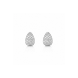 Pavé Teardrop Stud Earrings