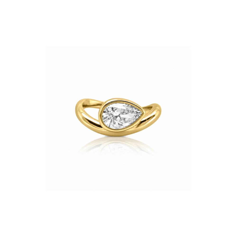 Pear Bezel Ring - Karen's Fine Jewellery