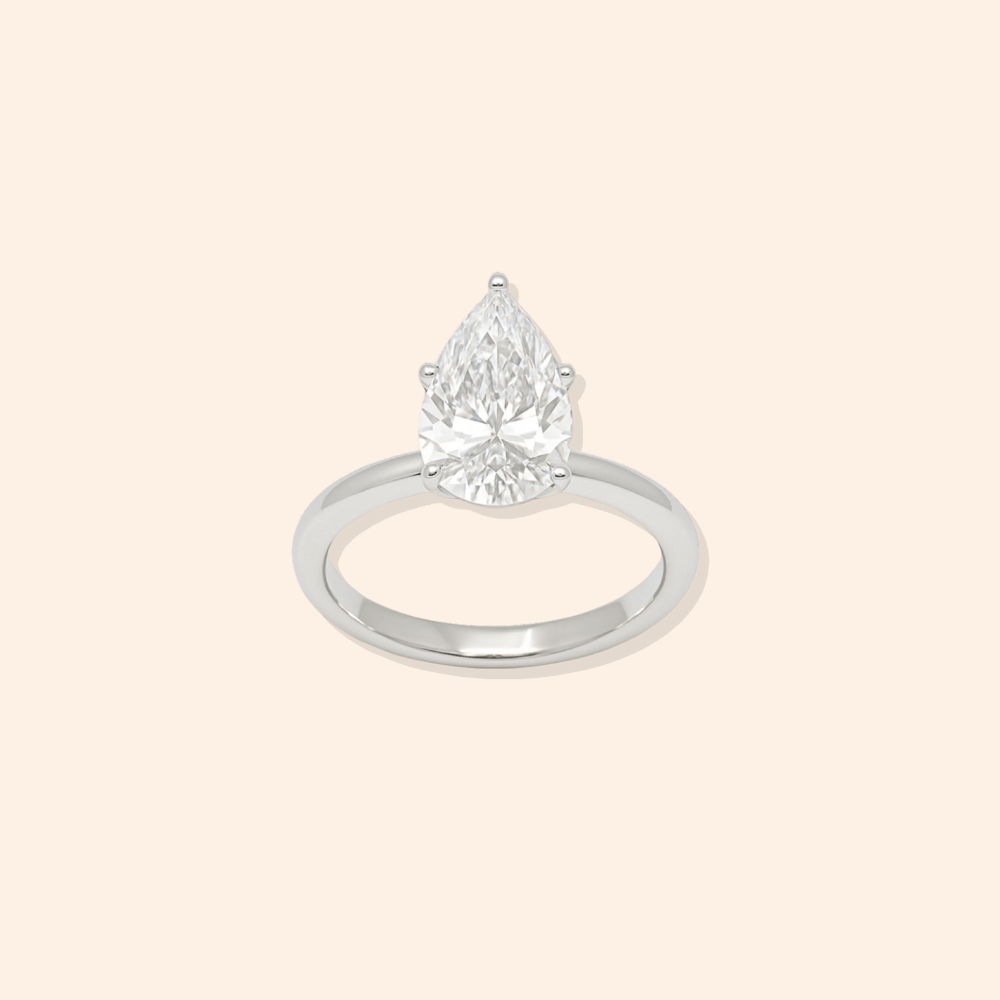 Pear Shape Lab Diamond Ring - Karen's Fine Jewellery