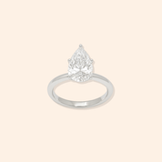 Pear Shape Lab Diamond Ring - Karen's Fine Jewellery