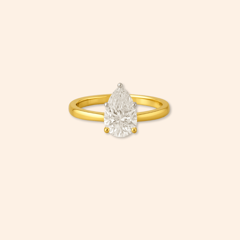 Pear Shape Lab Diamond Ring - Karen's Fine Jewellery