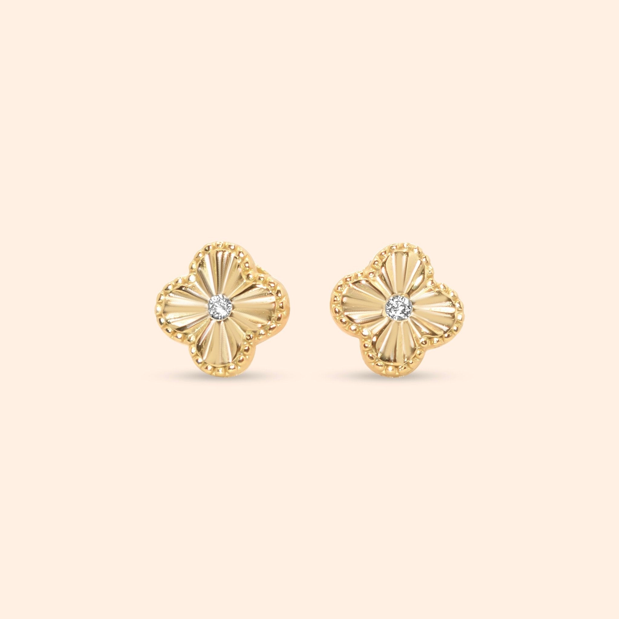 Petit Clover Studs - Karen's Fine Jewellery