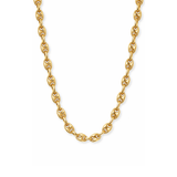 Silver Puffy Anchor Necklace