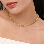 Puffy Link Necklace - Karen's Fine Jewellery