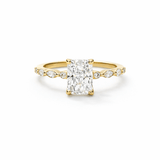 Radiant Halo Lab Diamond Ring 2.5ct