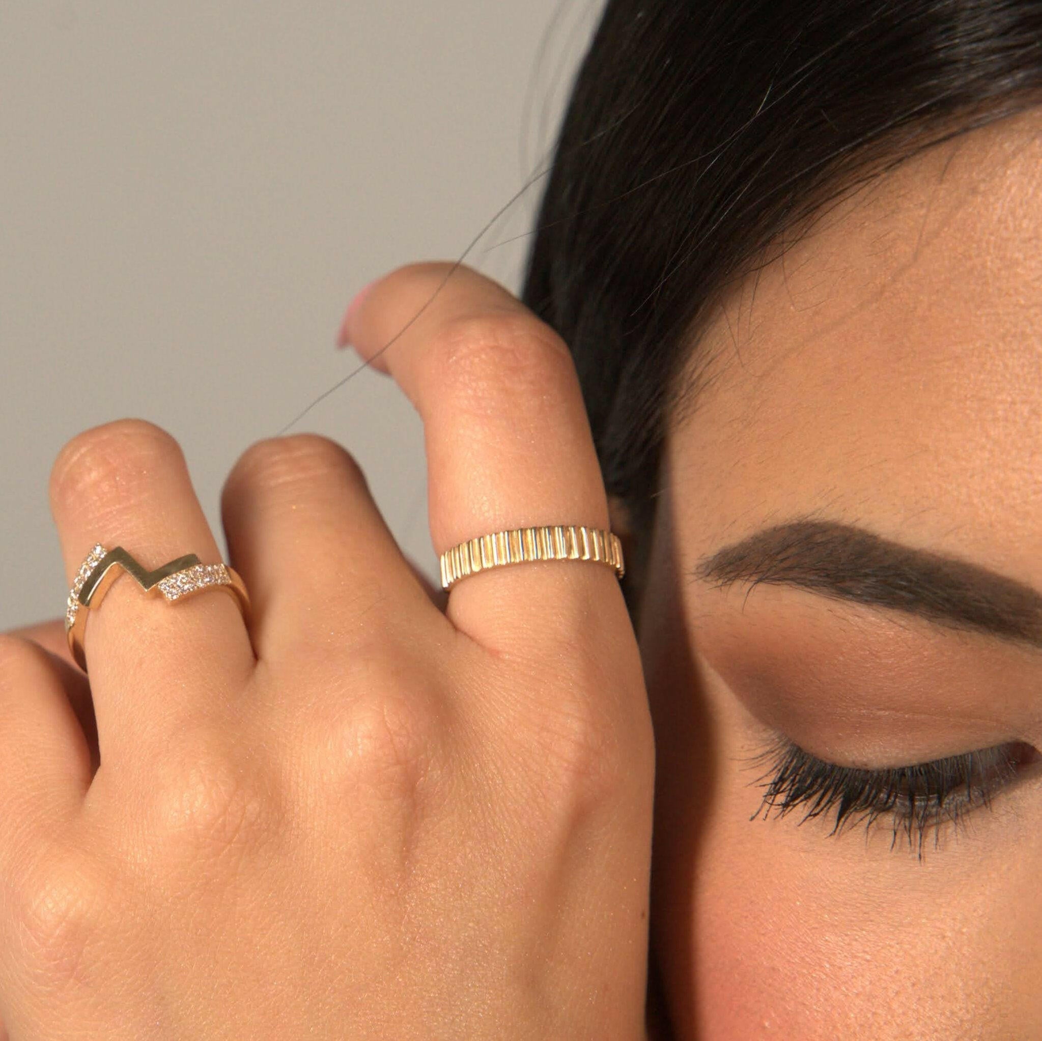 Ribbed Ring - Karen's Fine Jewellery