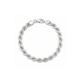 Silver Rope Chain Bracelet