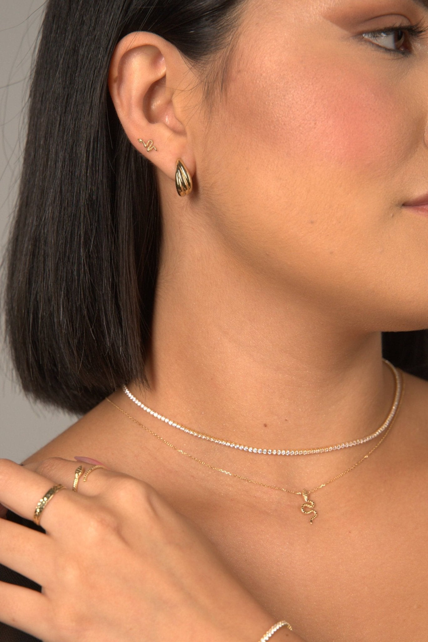 Serpent Studs - Karen's Fine Jewellery