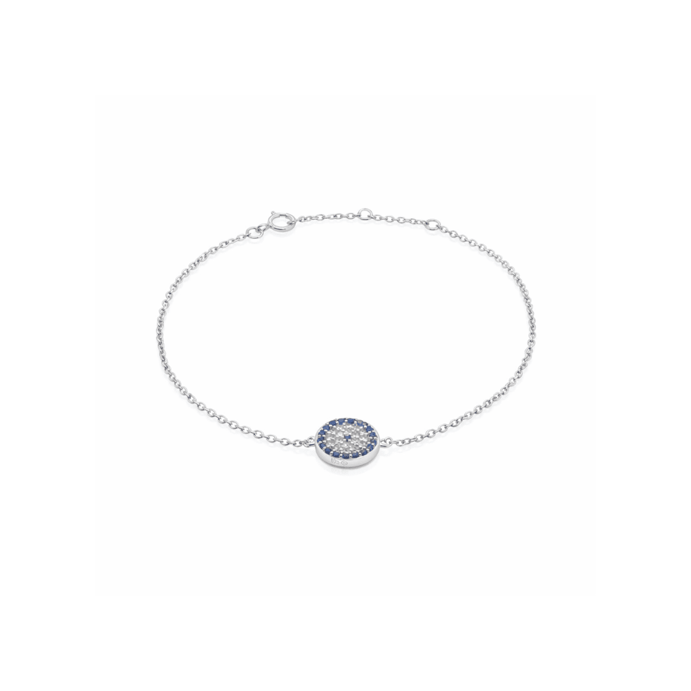 Silver Evil Eye Bracelet - Karen's Fine Jewellery
