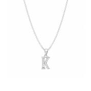Silver Initial Necklace - Karen's Fine Jewellery